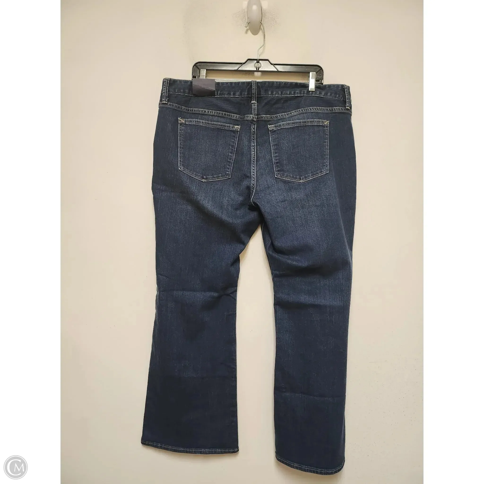 Jeans Wide Leg By Gap In Blue Denim. Size: 18