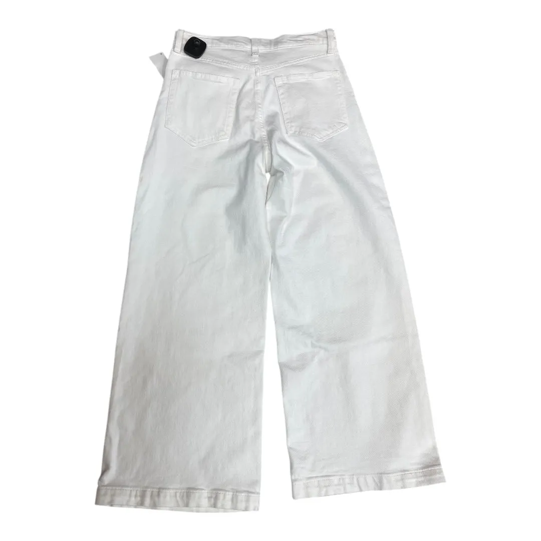 Jeans Wide Leg By Gap In White. Size:2