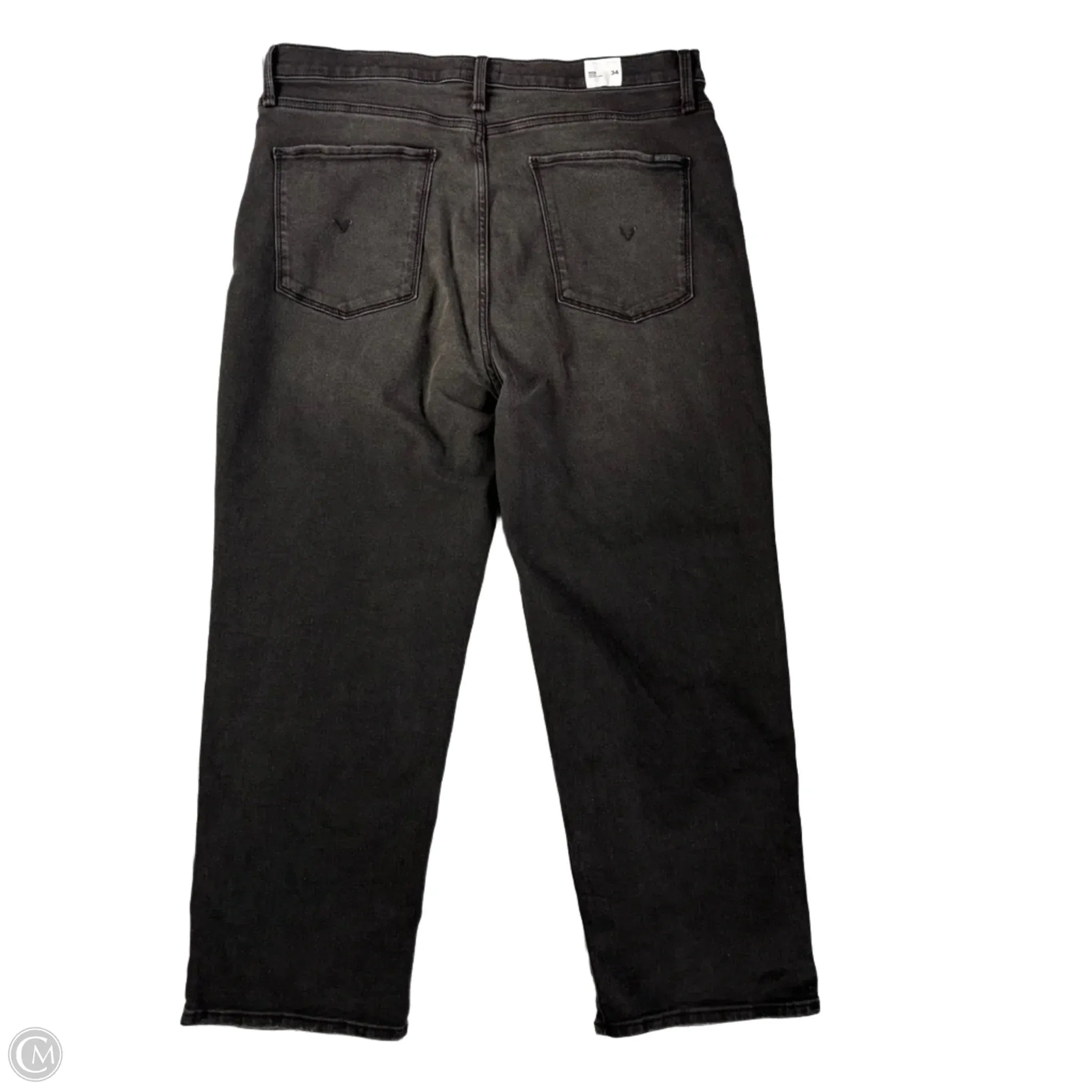 Jeans Wide Leg By Hudson In Black Denim. Size: 18