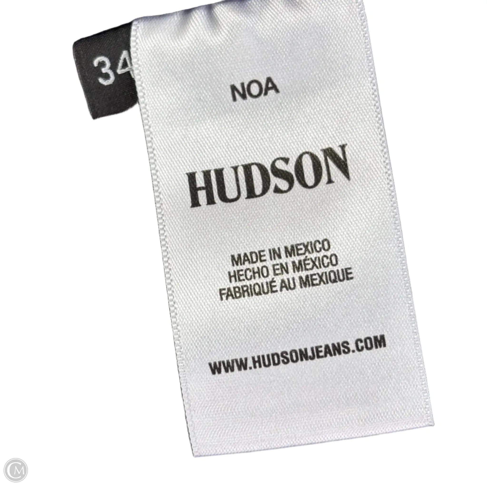 Jeans Wide Leg By Hudson In Black Denim. Size: 18