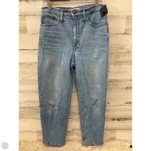 Jeans Wide Leg By Madewell In Blue Denim. Size: 4