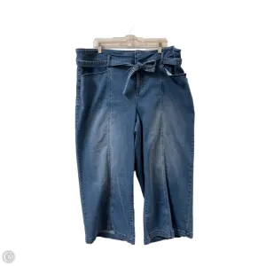Jeans Wide Leg By Nurture In Blue Denim. Size: 20