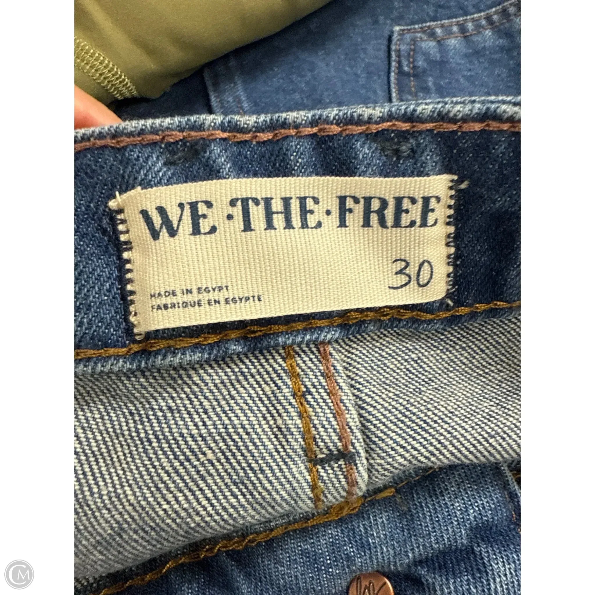 Jeans Wide Leg By We The Free In Blue Denim. Size: 10