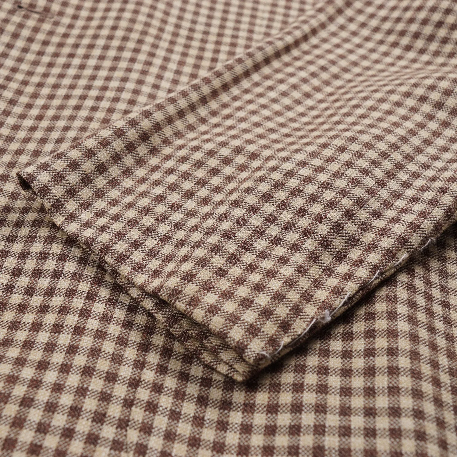 Kiton Layered Check Cashmere-Linen-Silk Sport Coat