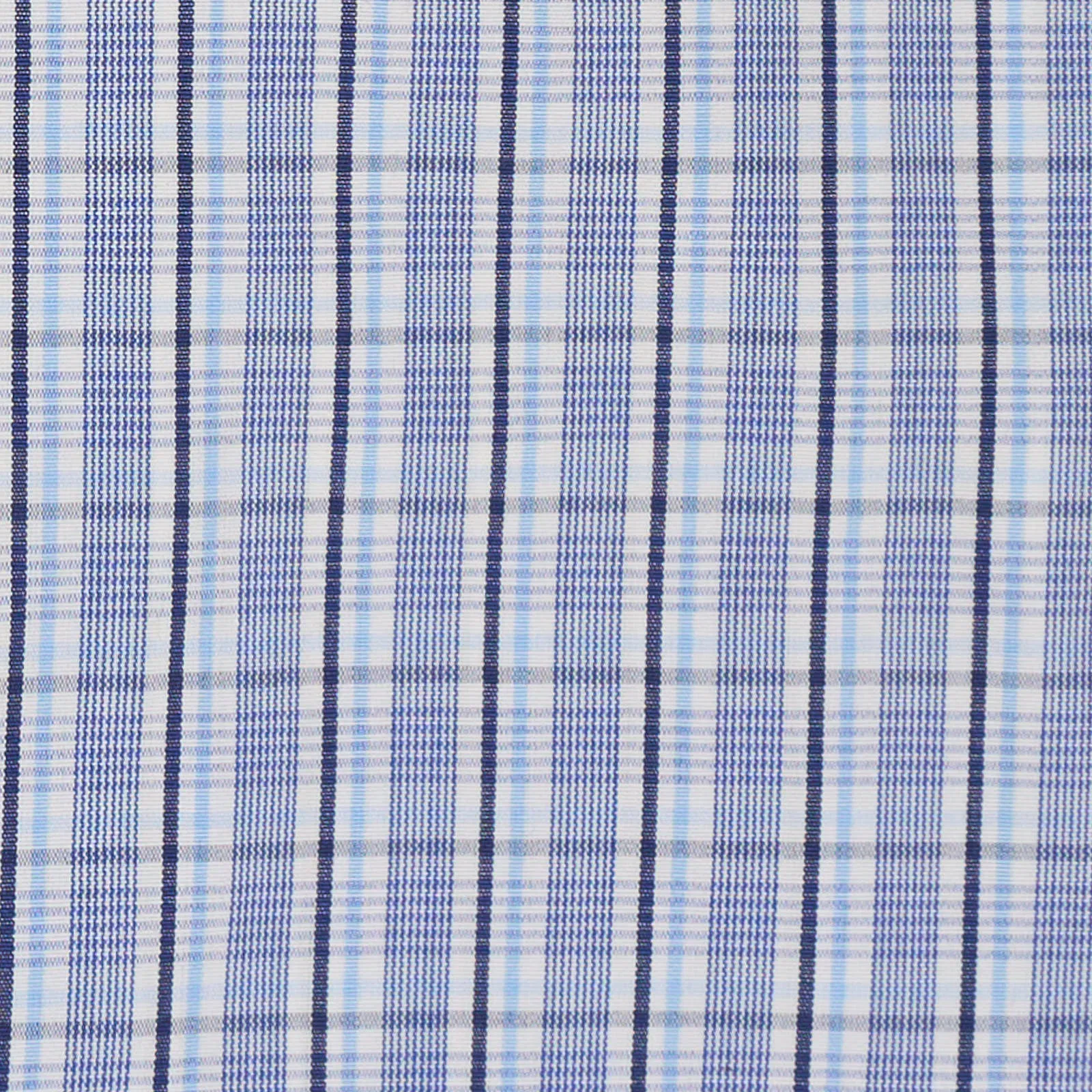 KITON Napoli Handmade Blue Plaid Cotton Dress Shirt EU 39 NEW US 15.5