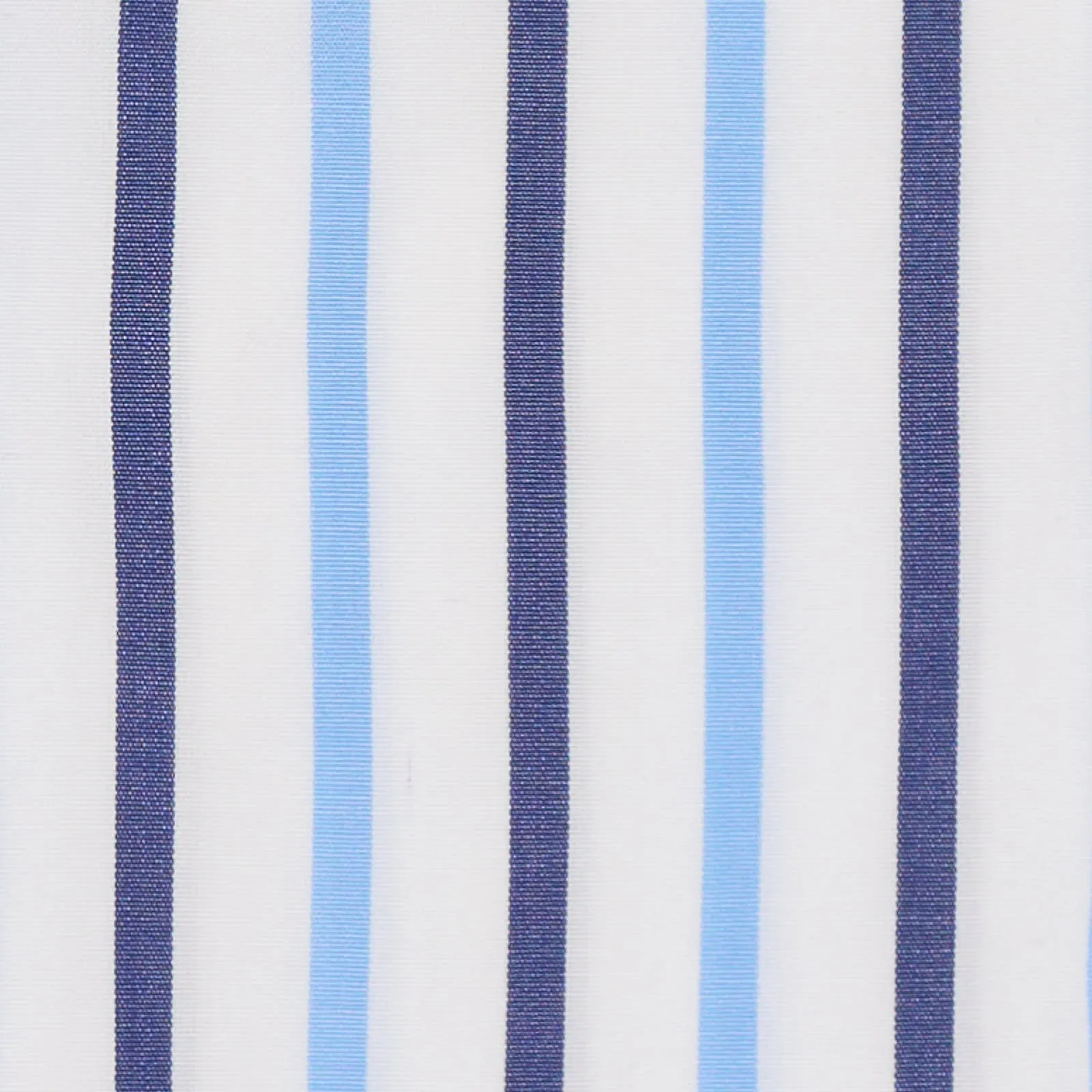 KITON Napoli Handmade Blue Striped Cotton Dress Shirt EU 40 NEW US 15.75