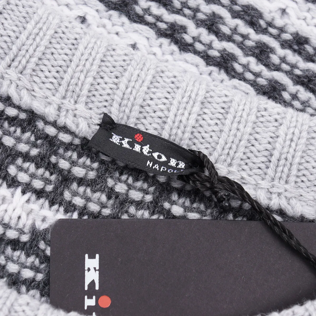 Kiton Patterned Knit Cashmere Sweater