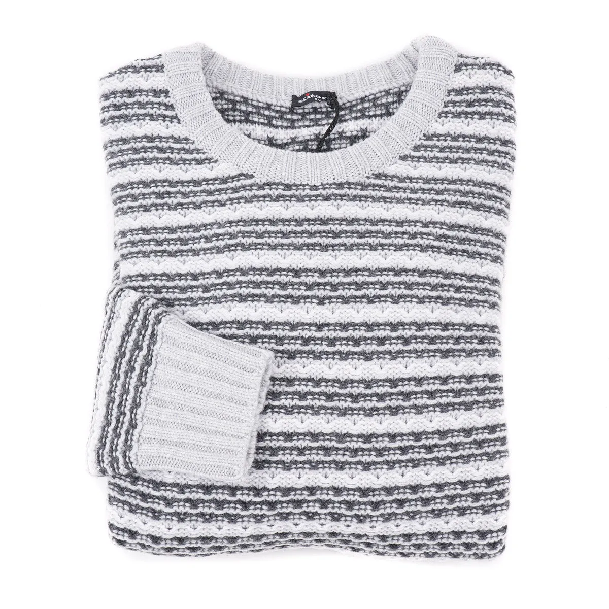 Kiton Patterned Knit Cashmere Sweater