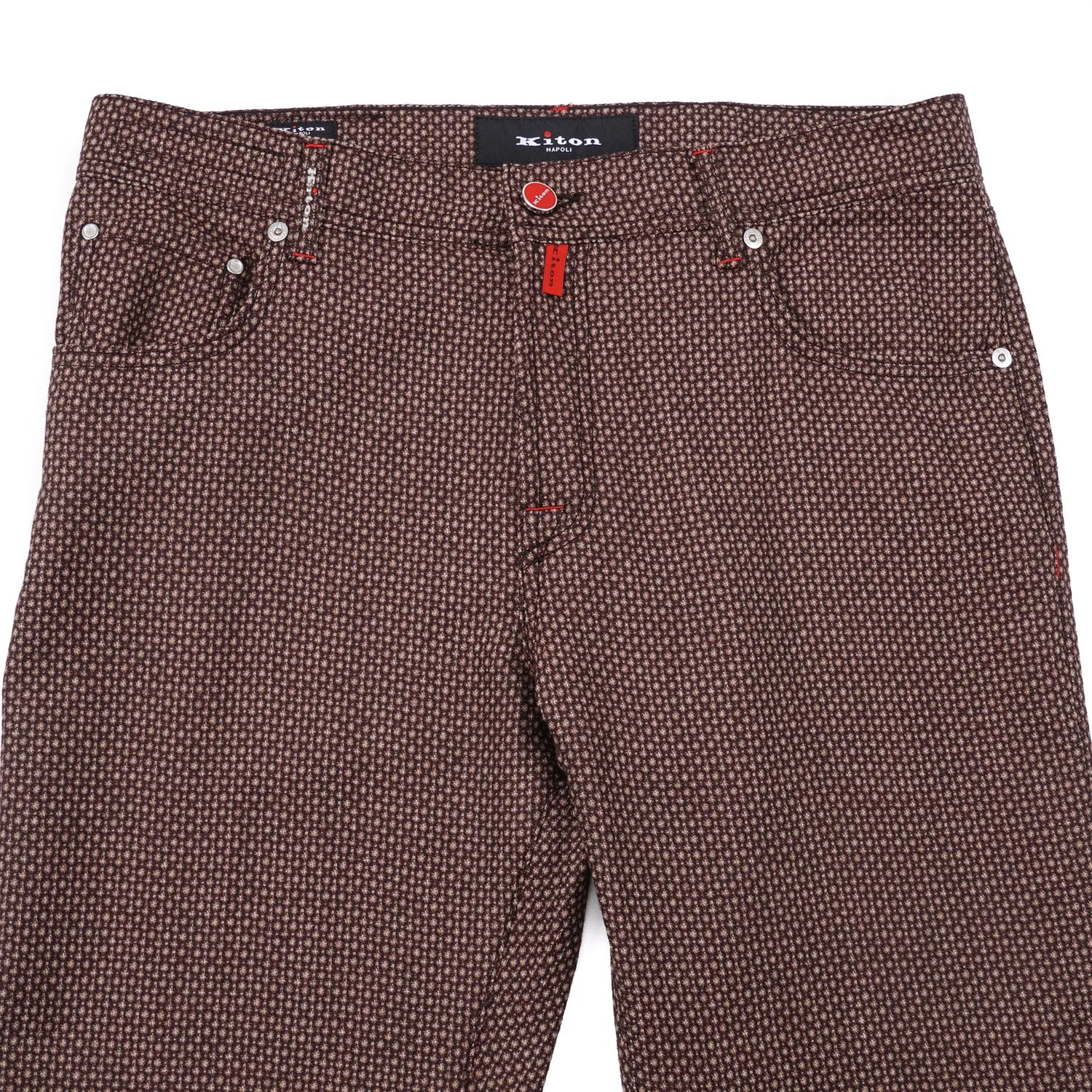 Kiton Slim Fit Five-Pocket Wool Pants