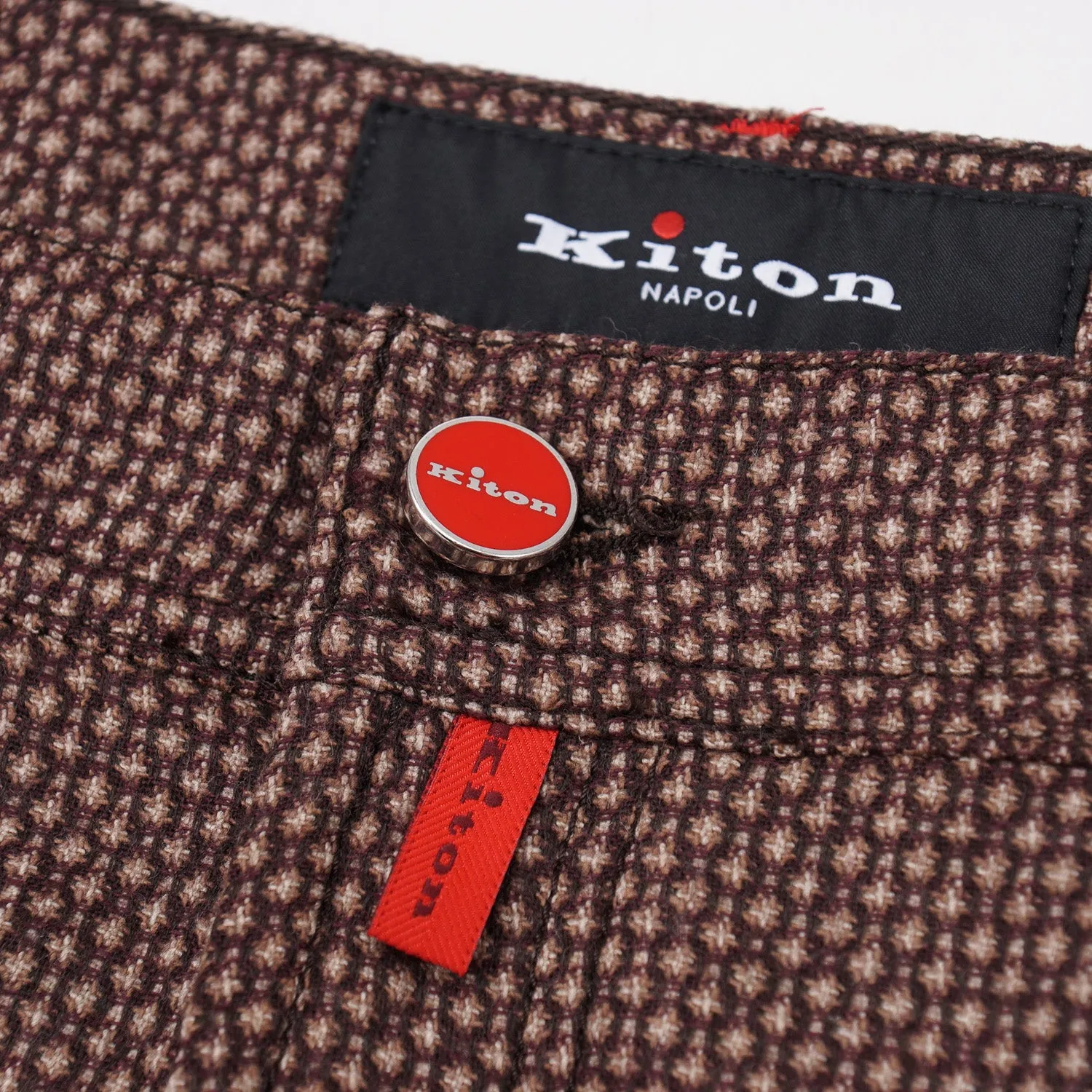 Kiton Slim Fit Five-Pocket Wool Pants