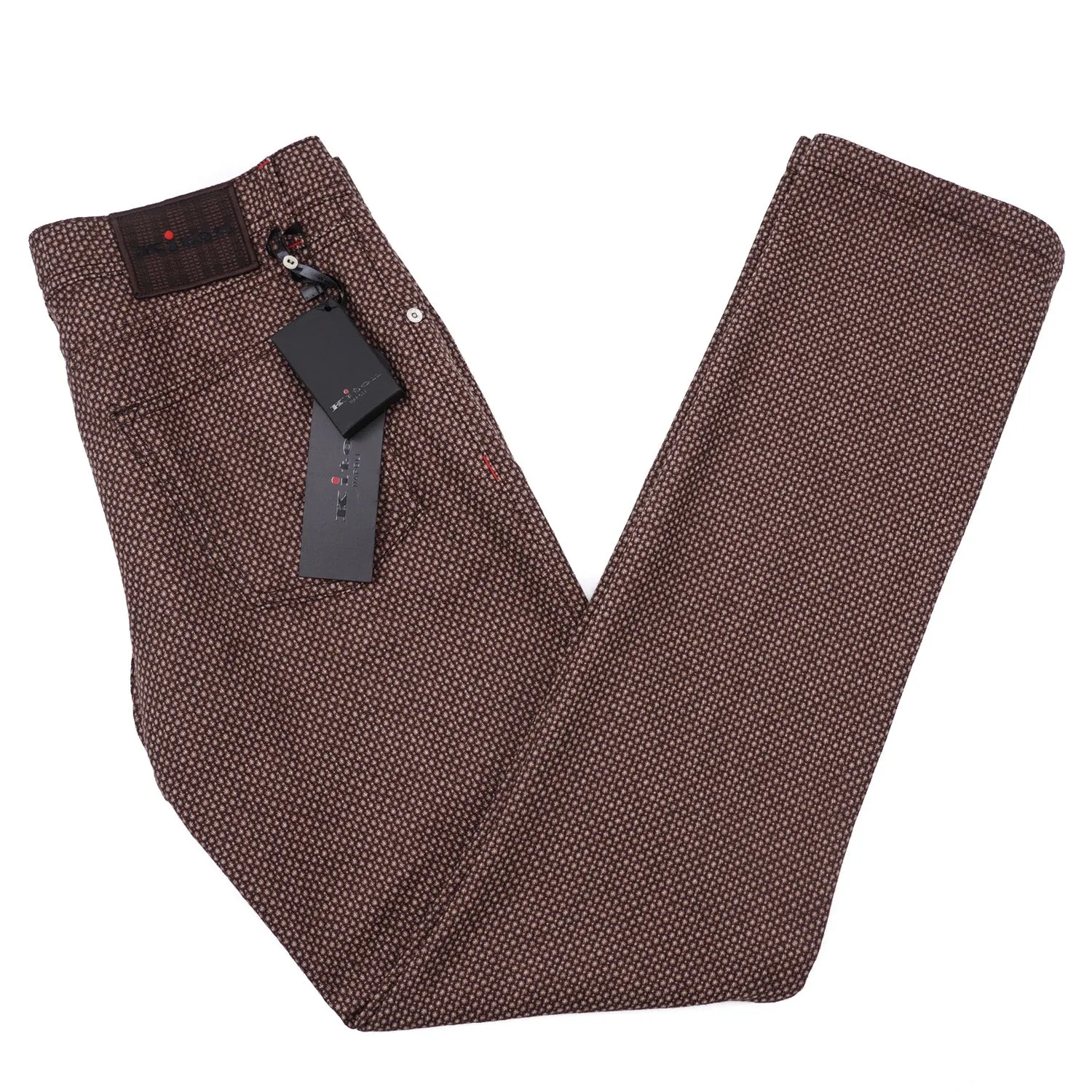Kiton Slim Fit Five-Pocket Wool Pants