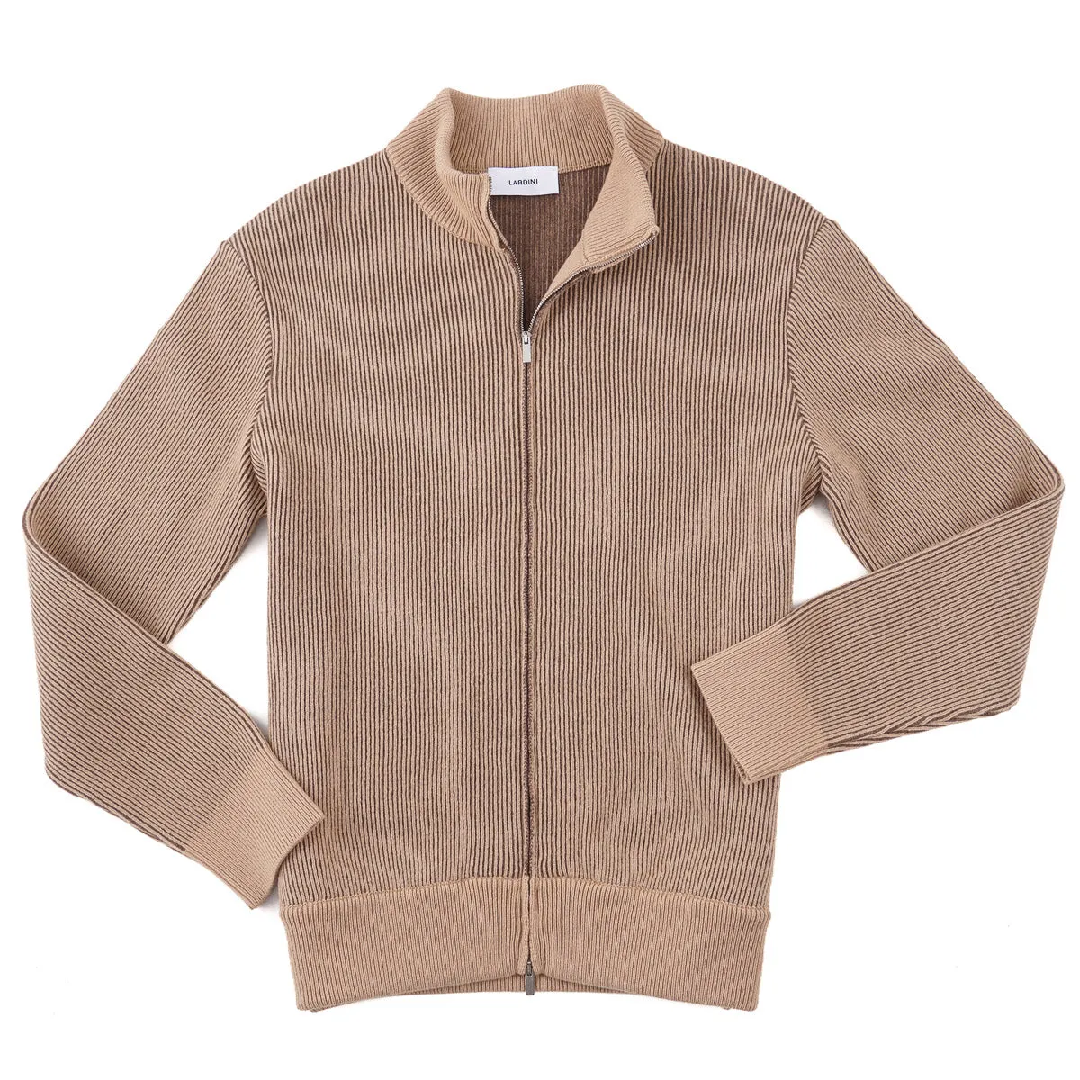 Lardini Full-Zip Wool-Cashmere Sweater