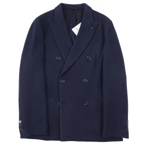 Lardini Knit Wool and Cashmere Blazer