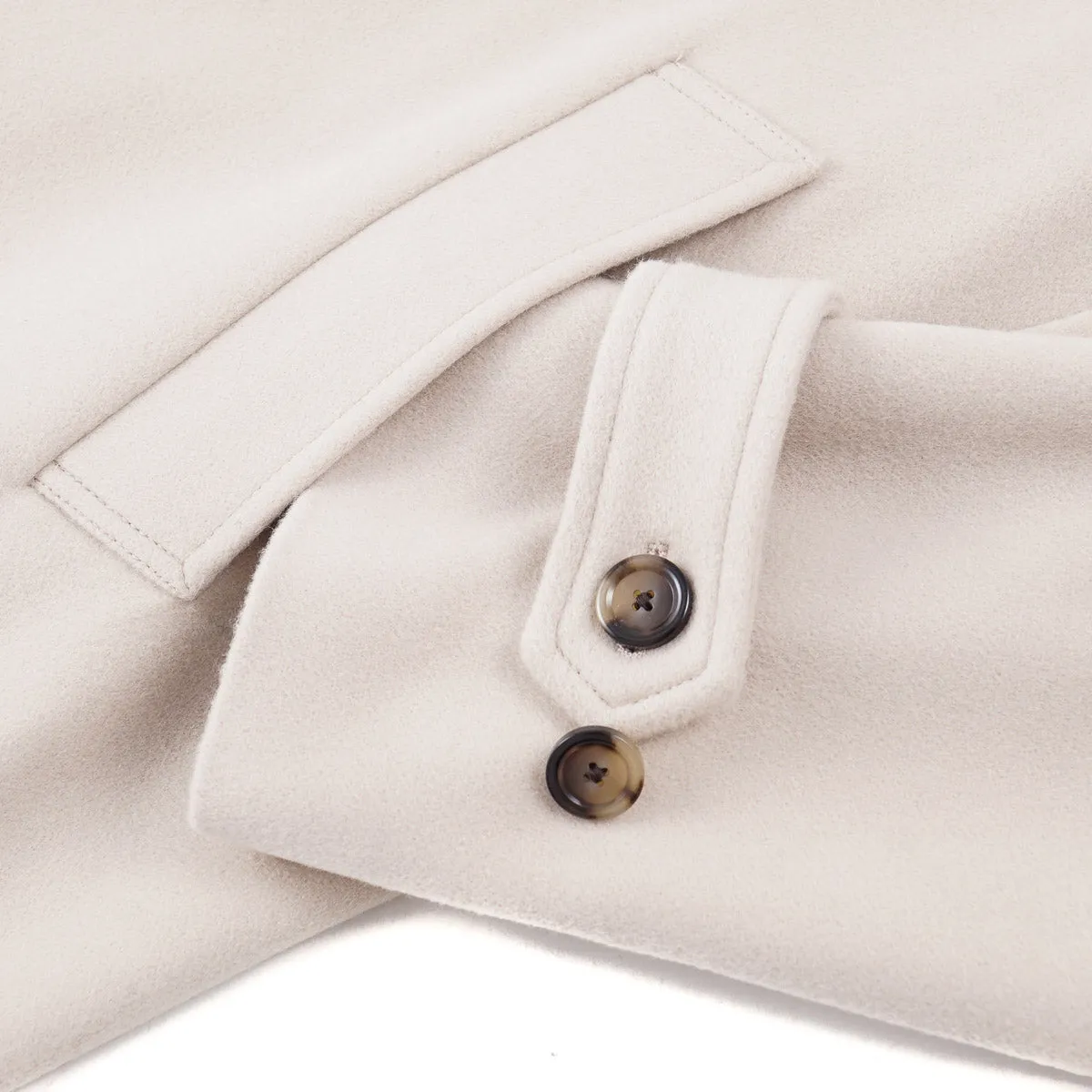 Lardini Soft Brushed Wool Overcoat