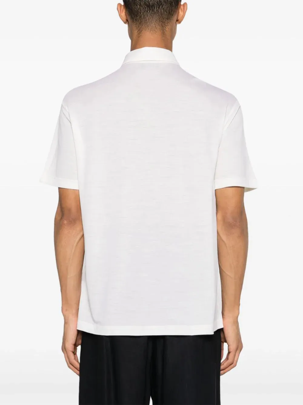 Logo-Embroidered Wool Polo Shirt