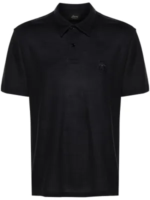 Logo-Embroidered Wool Polo Shirt