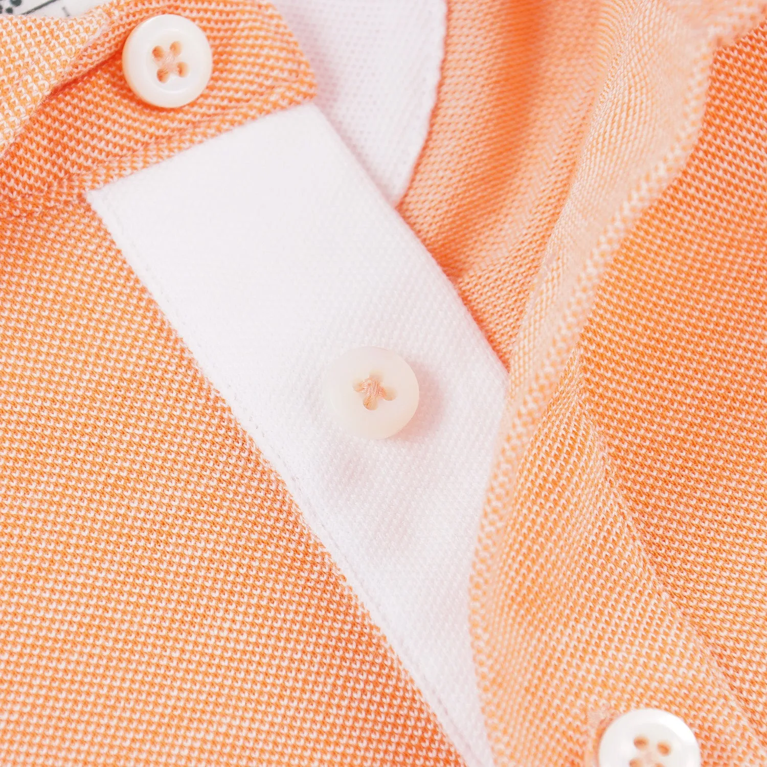 Luigi Borrelli Pique Knit Cotton Polo Shirt