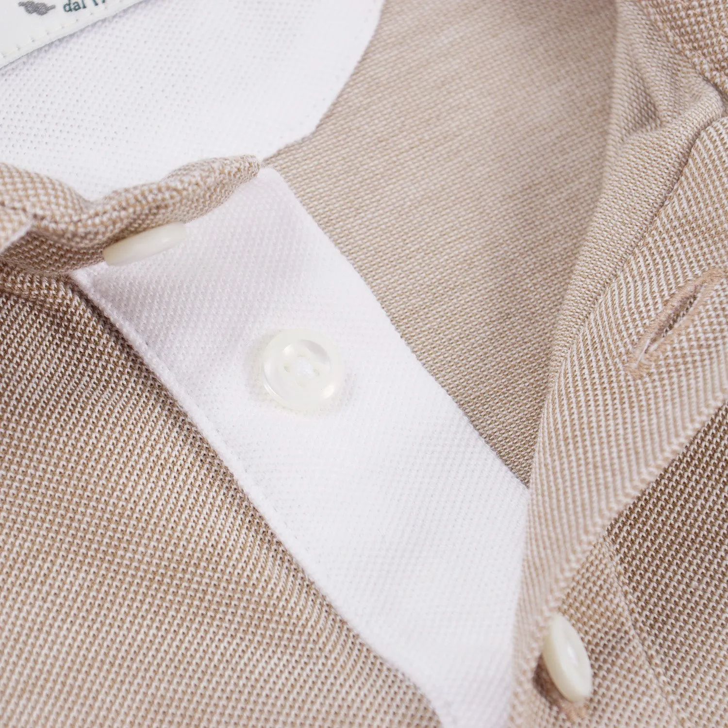 Luigi Borrelli Pique Knit Cotton Polo Shirt