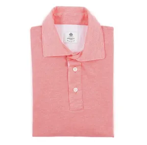 Luigi Borrelli Pique Knit Cotton Polo Shirt
