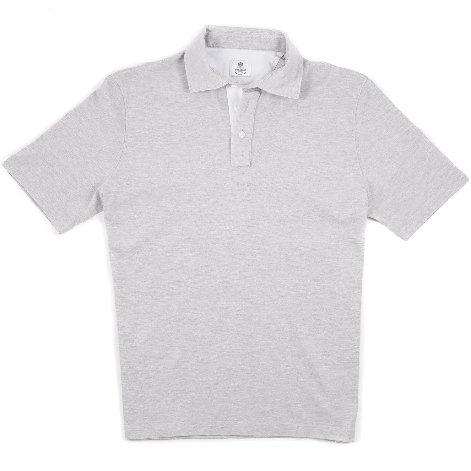 Luigi Borrelli Pique Knit Cotton Polo Shirt