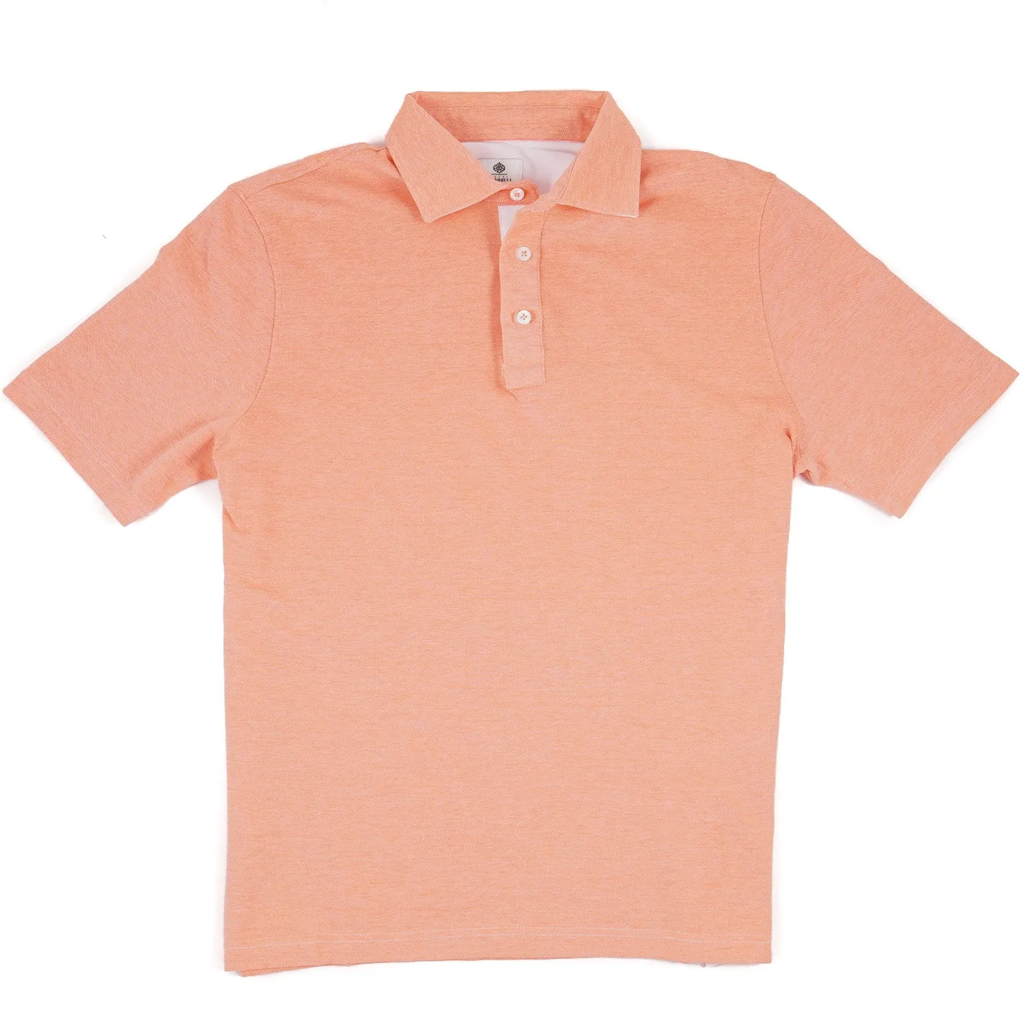 Luigi Borrelli Pique Knit Cotton Polo Shirt