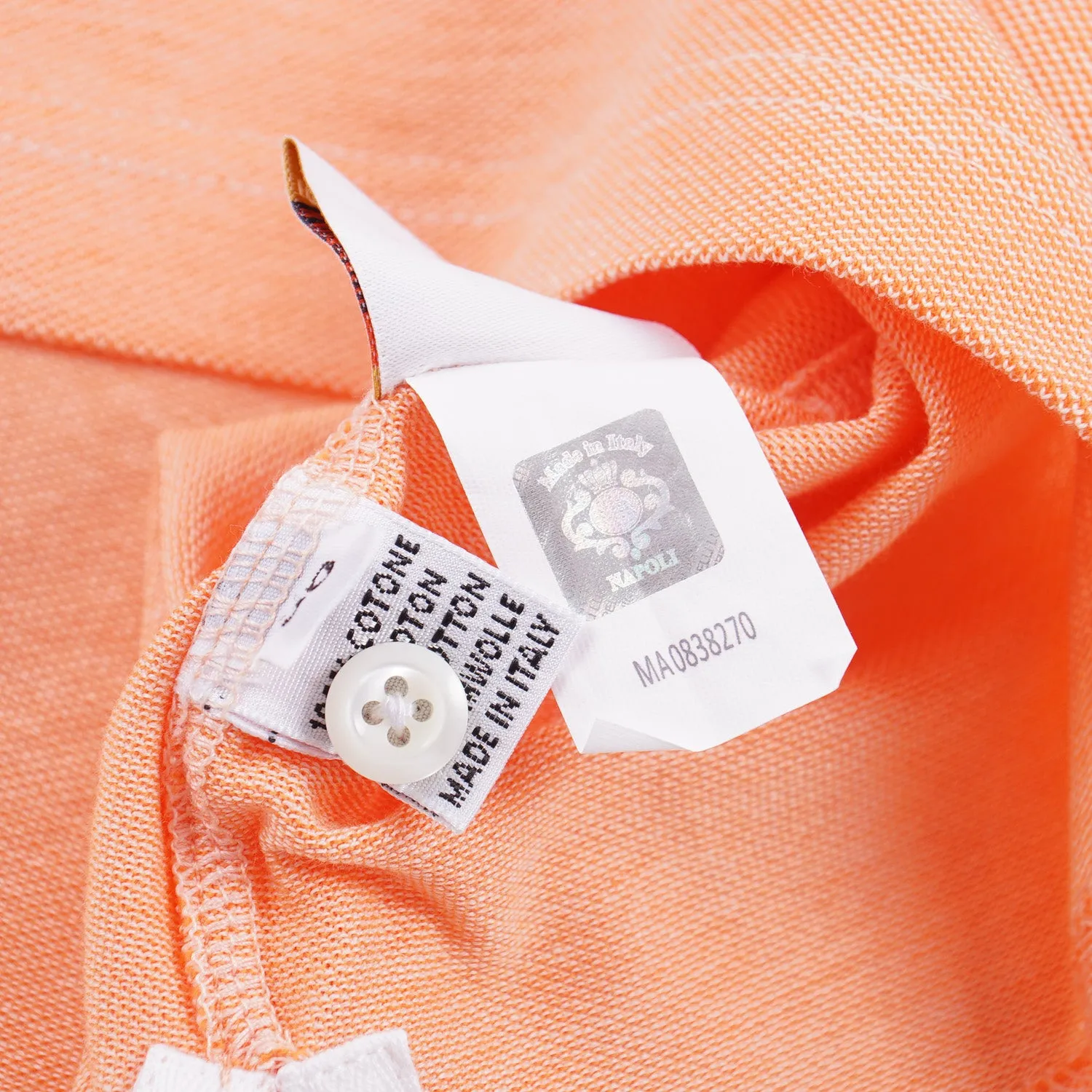 Luigi Borrelli Pique Knit Cotton Polo Shirt