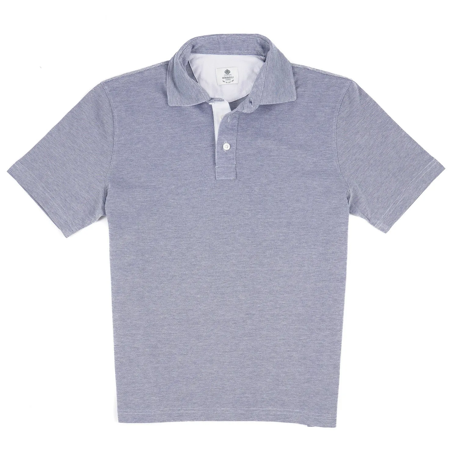 Luigi Borrelli Pique Knit Cotton Polo Shirt