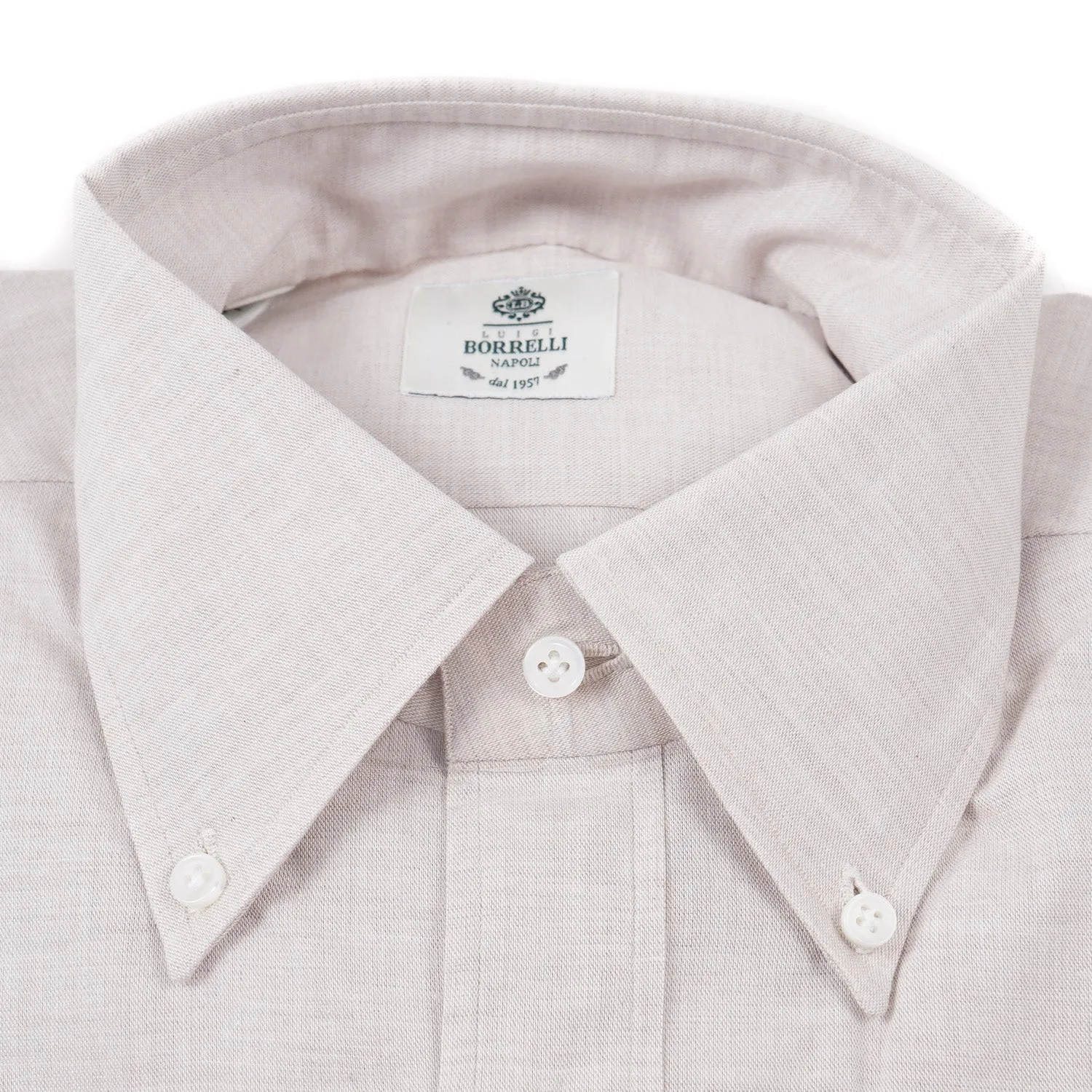 Luigi Borrelli Regular-Fit Cotton Dress Shirt
