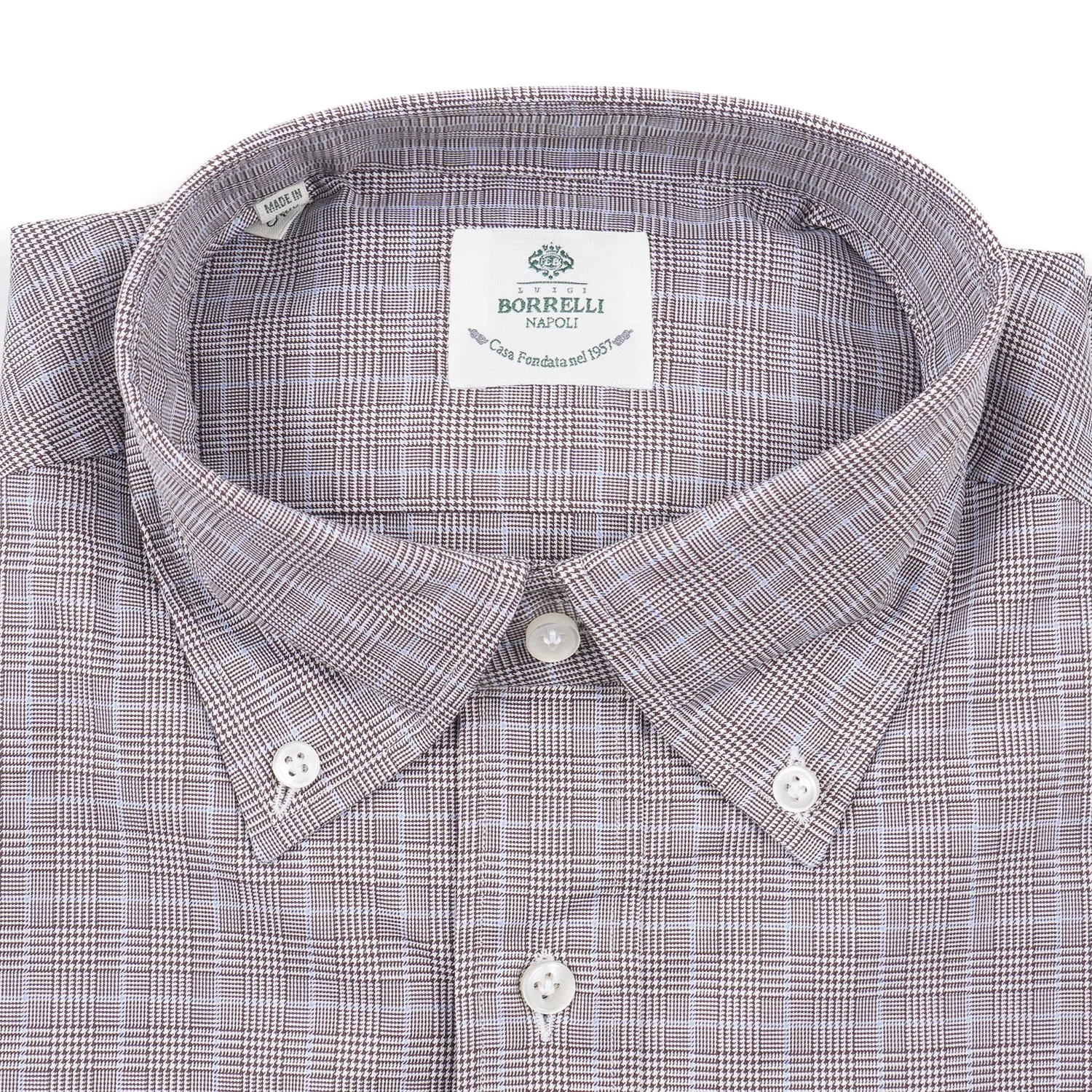 Luigi Borrelli Regular-Fit Cotton Dress Shirt
