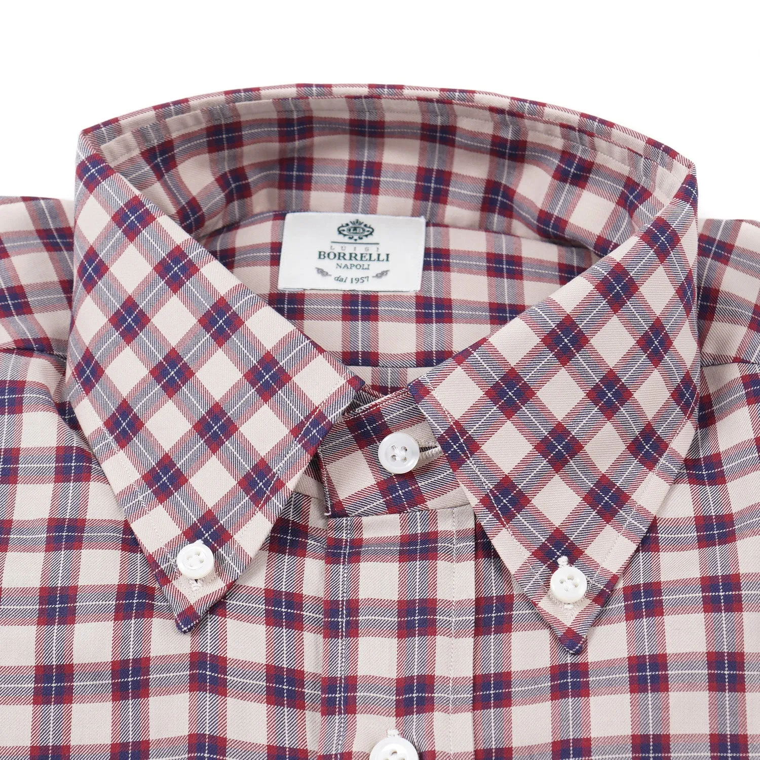 Luigi Borrelli Regular-Fit Cotton Dress Shirt