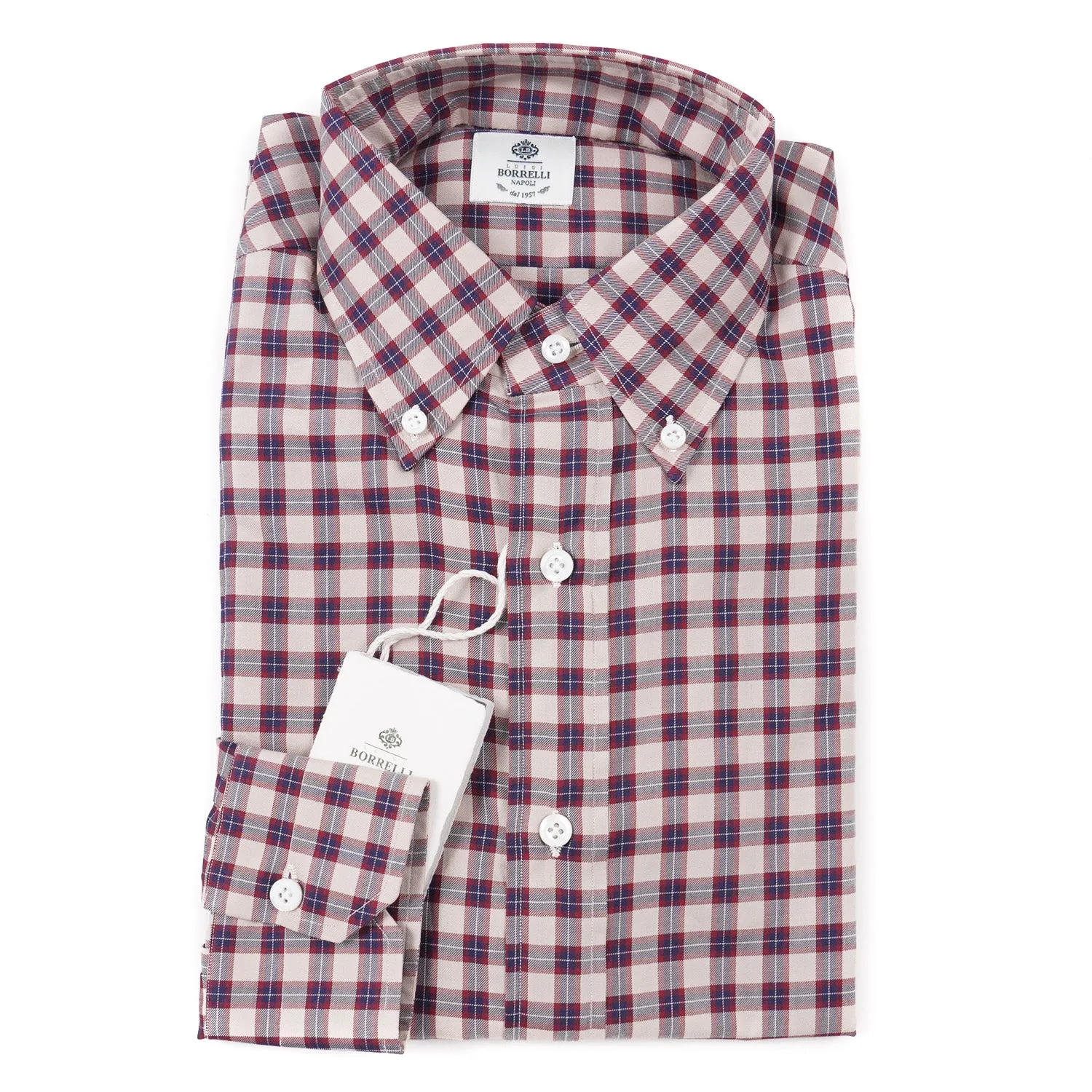 Luigi Borrelli Regular-Fit Cotton Dress Shirt