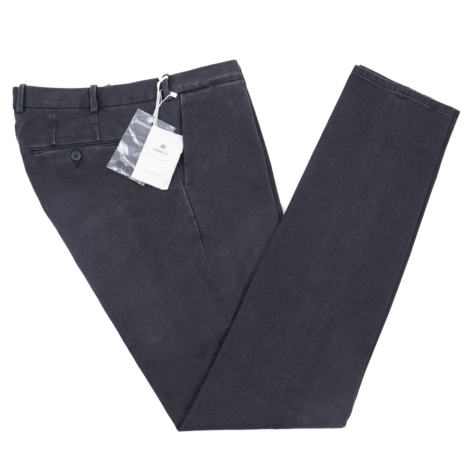 Luigi Borrelli Slim-Fit Denim Chinos