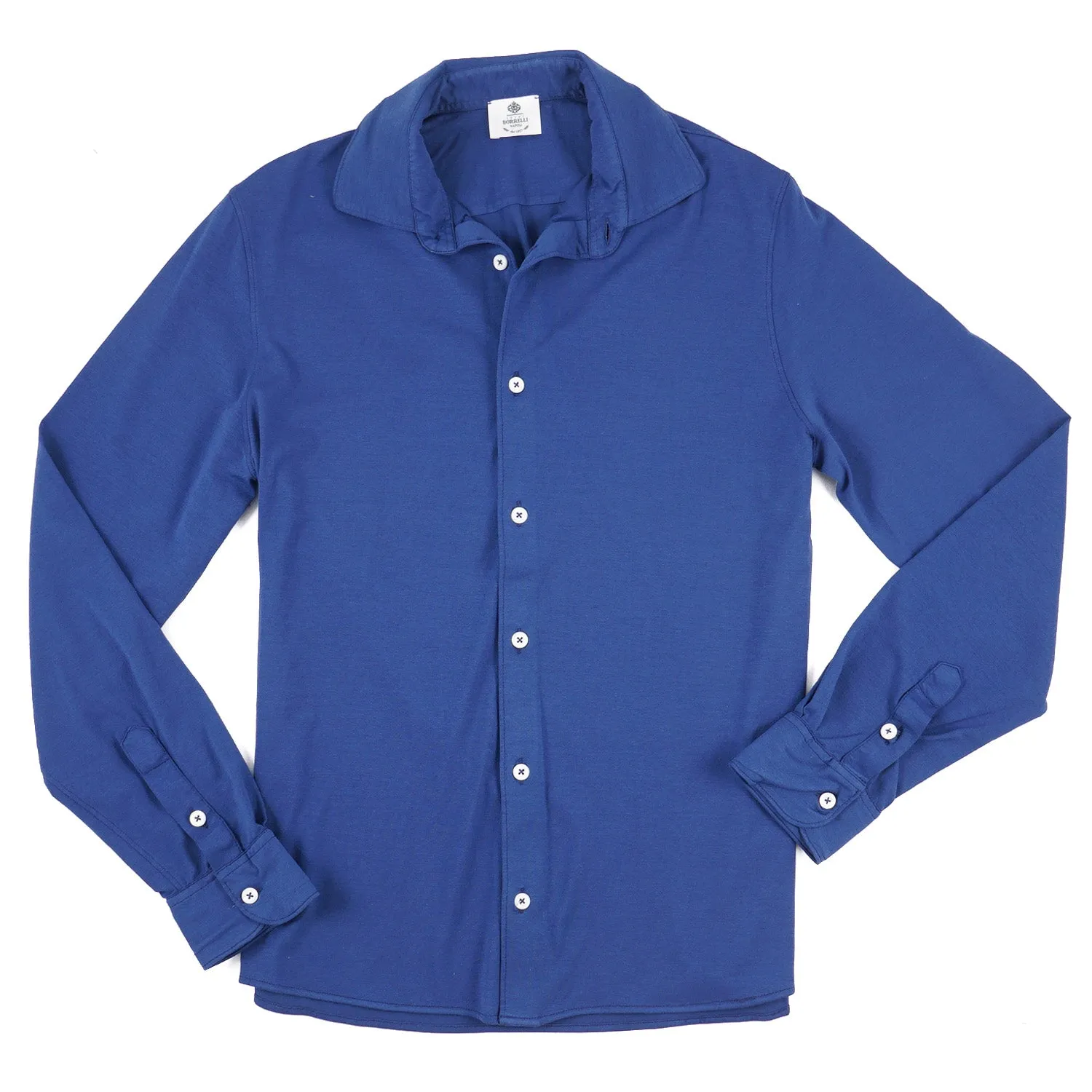 Luigi Borrelli Slim-Fit Jersey Cotton Shirt