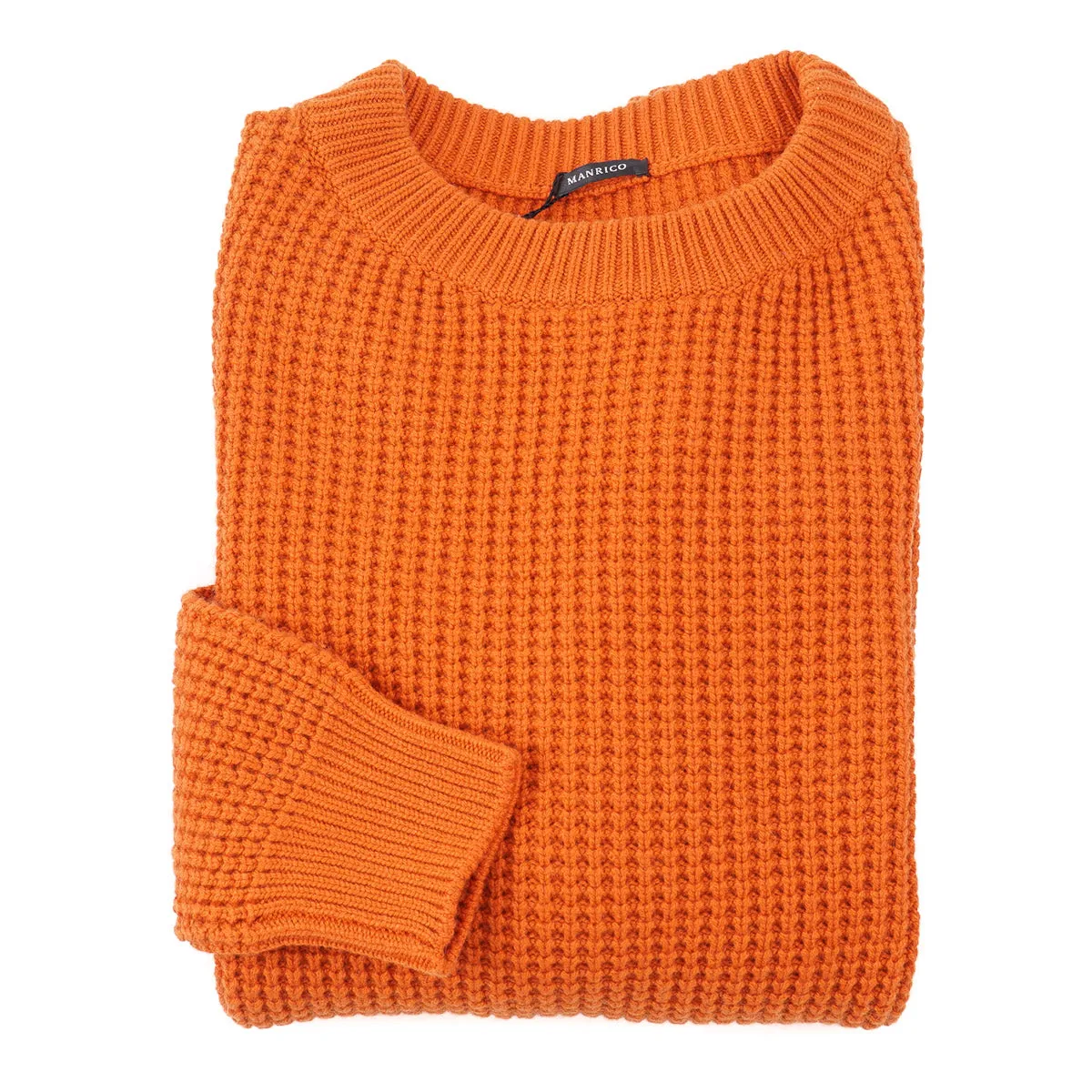 Manrico Thick Waffle Knit Cashmere Sweater