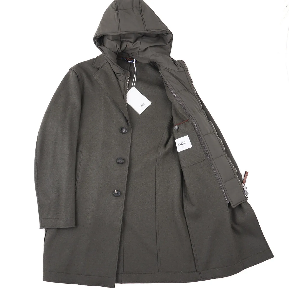 Manto Jersey Wool-Cashmere Overcoat