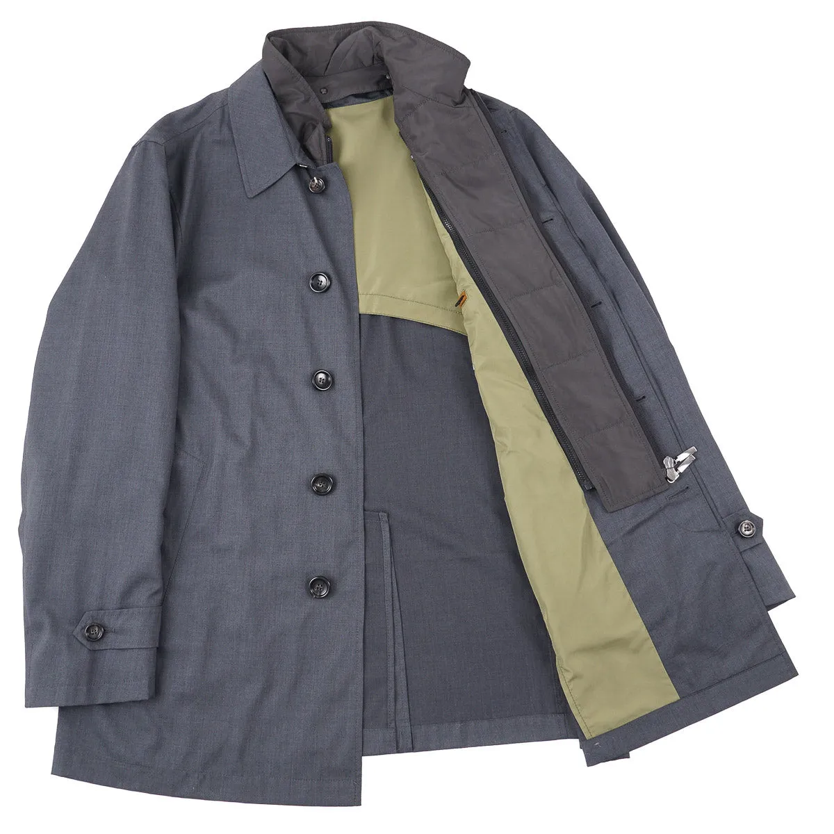 Manto Lightweight Wool Car Coat