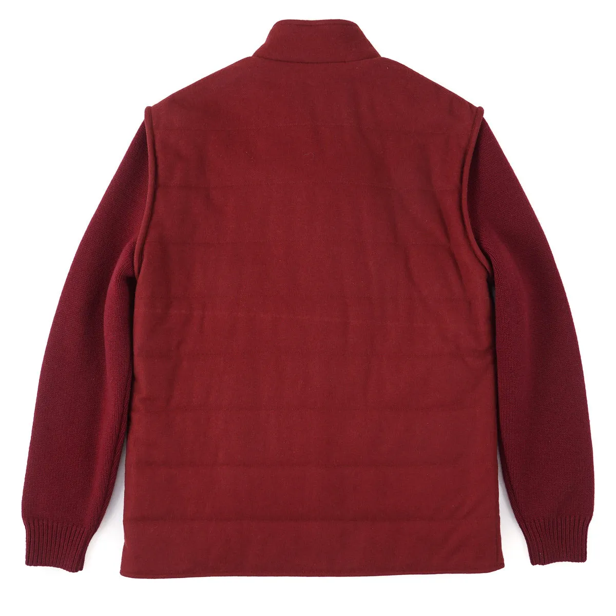 Manto Quilted Flannel and Knit Cashmere Jacket