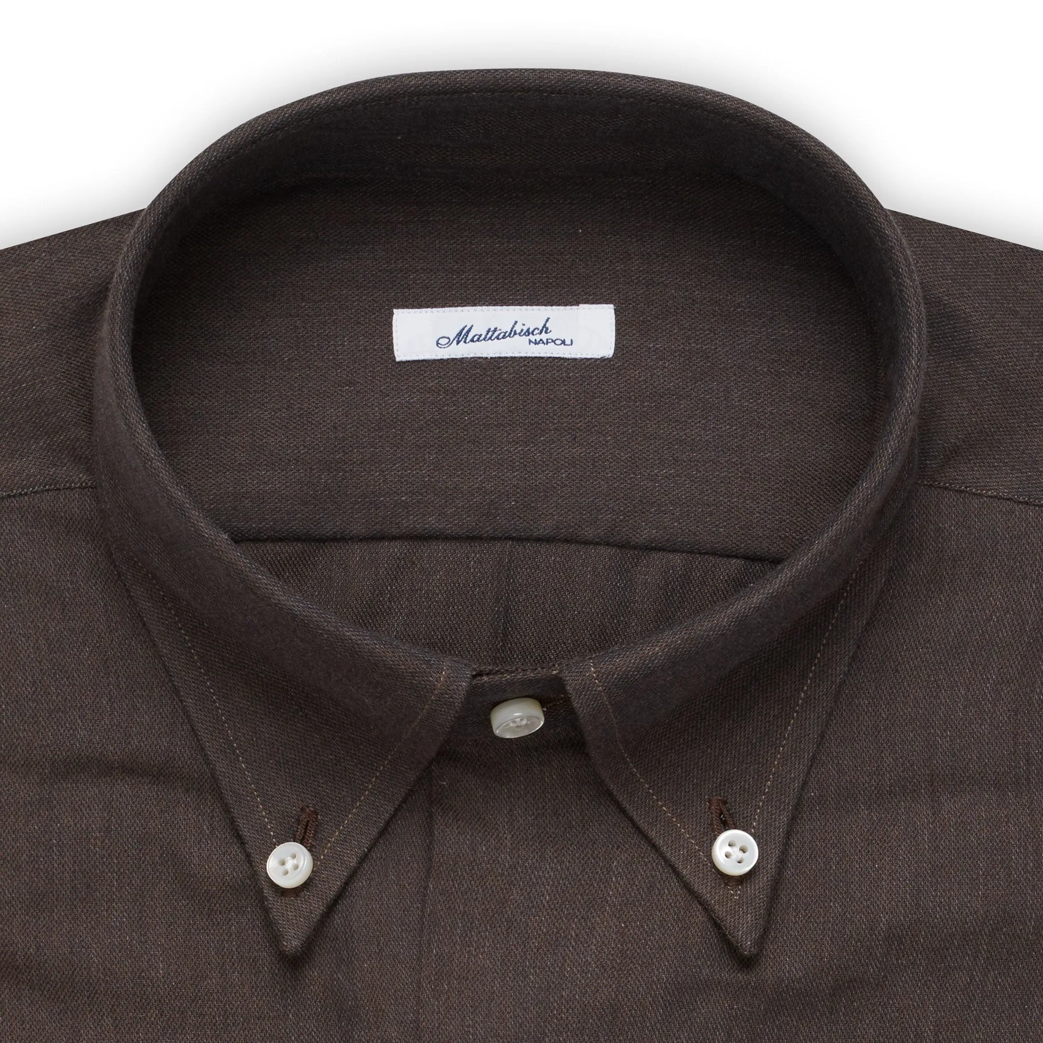 MATTABISCH by Kiton Handmade Gray Button-Down Shirt 40 NEW 15.75 Slim
