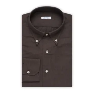 MATTABISCH by Kiton Handmade Gray Button-Down Shirt 40 NEW 15.75 Slim