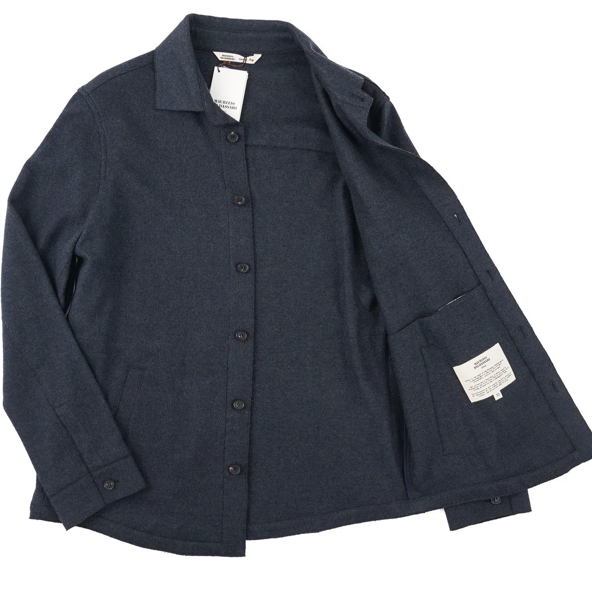 Maurizio Baldassari Flannel Wool Overshirt