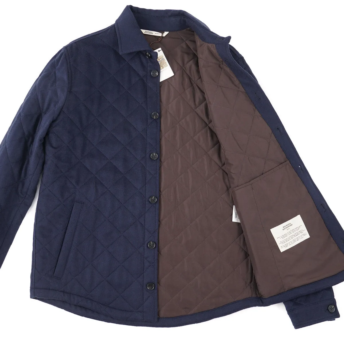 Maurizio Baldassari Quilted Cashmere Overshirt
