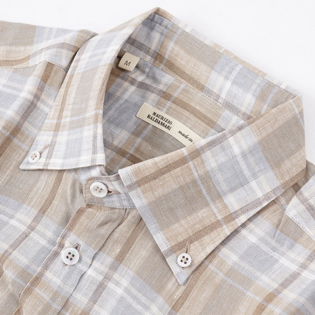 Maurizio Baldassari Woven Linen Shirt