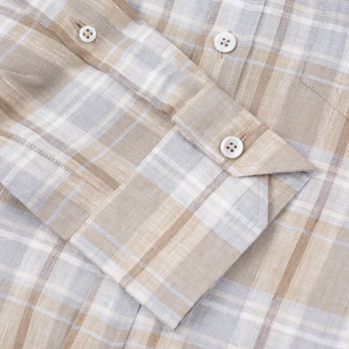 Maurizio Baldassari Woven Linen Shirt