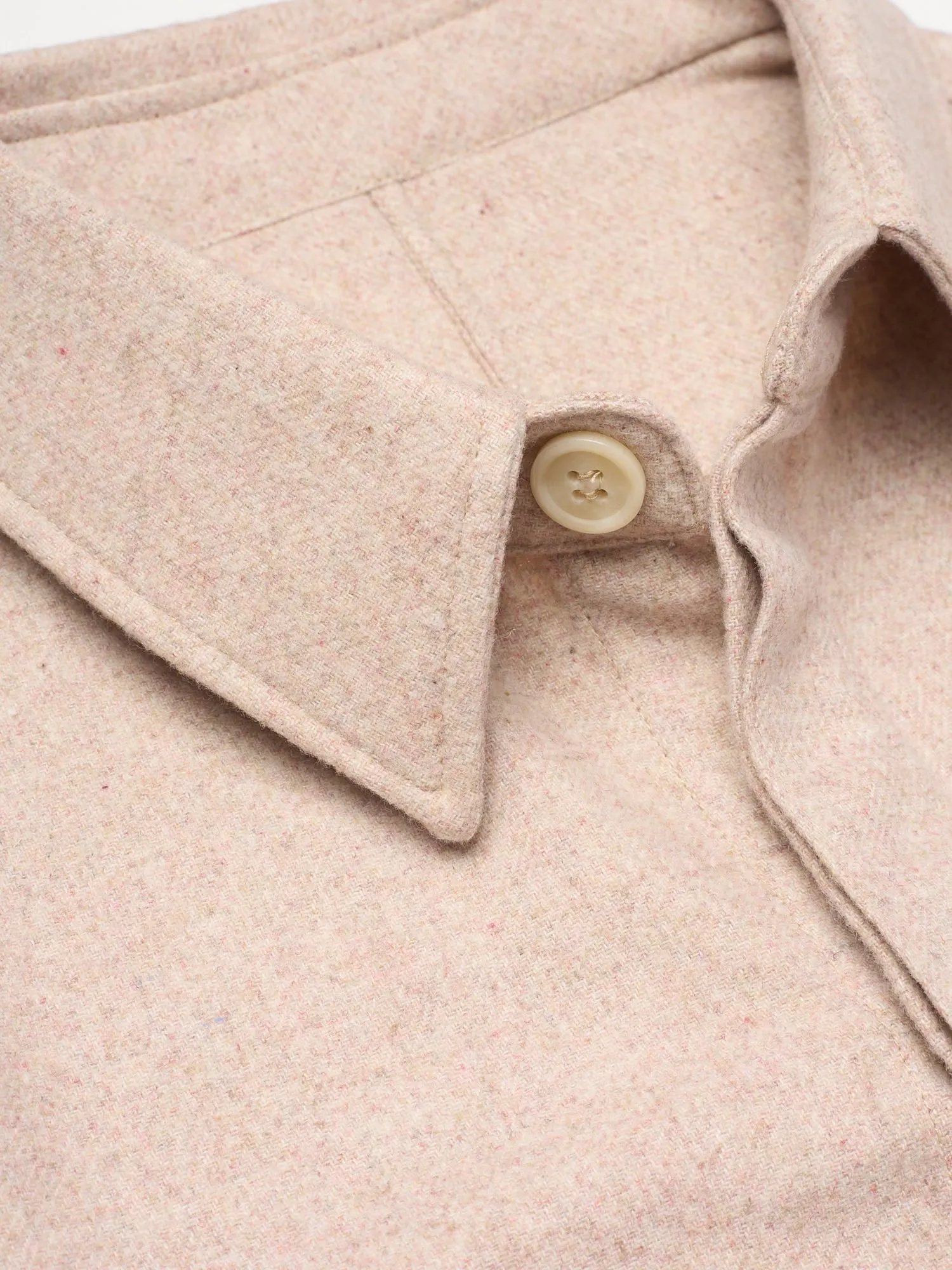 PIETRA SALATA Napoli Chester Beige Wool Utility Jacket NEW Slim