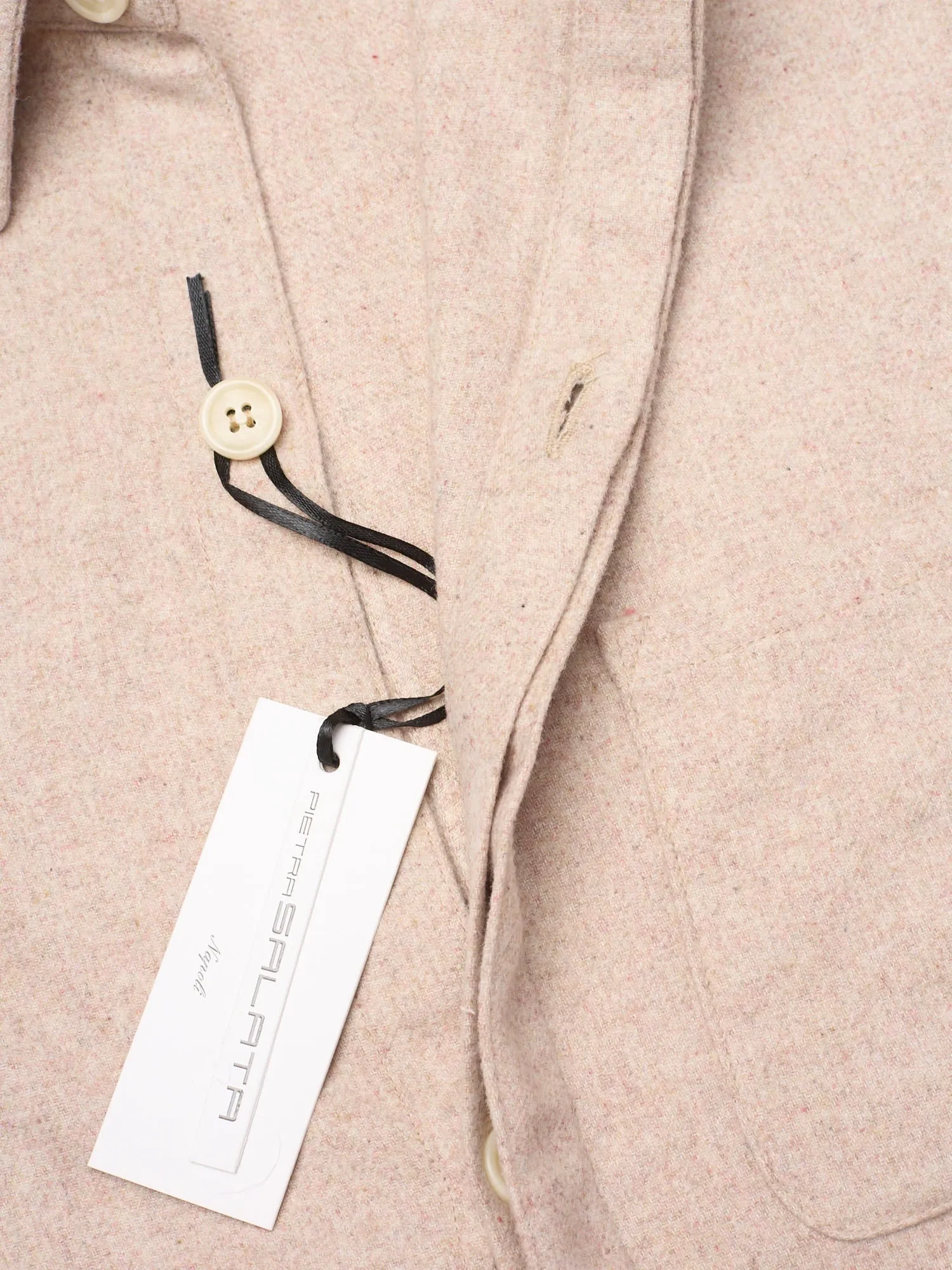 PIETRA SALATA Napoli Chester Beige Wool Utility Jacket NEW Slim