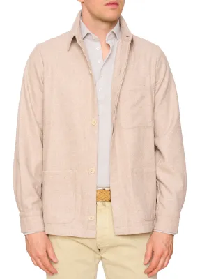PIETRA SALATA Napoli Chester Beige Wool Utility Jacket NEW Slim