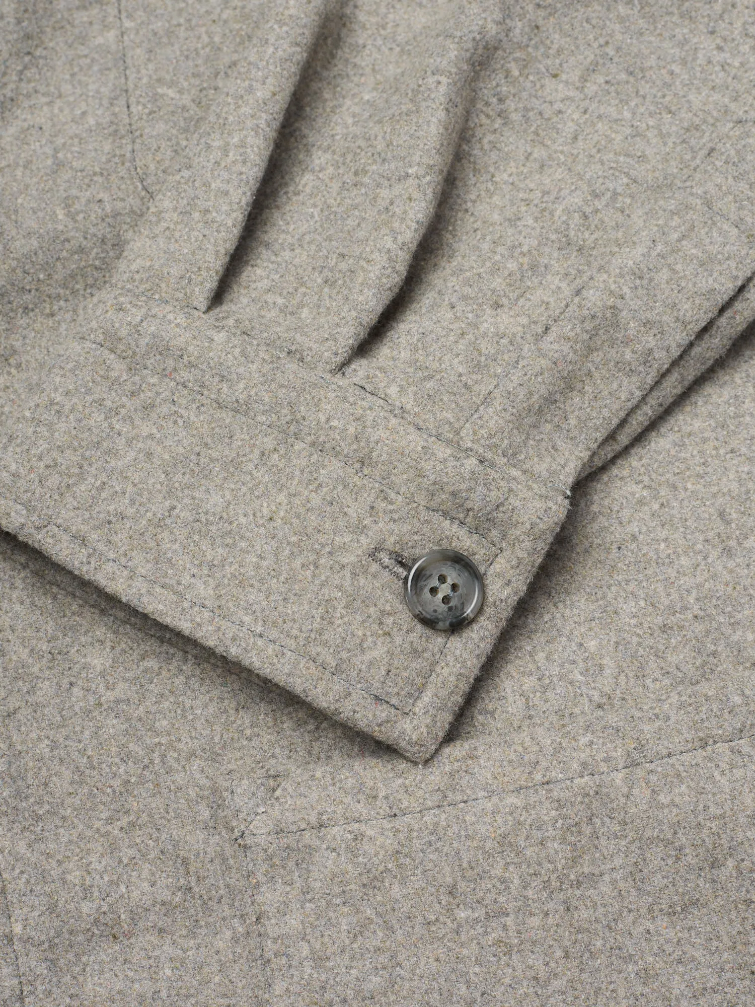 PIETRA SALATA Napoli Chester Gray Wool Utility Jacket NEW Slim