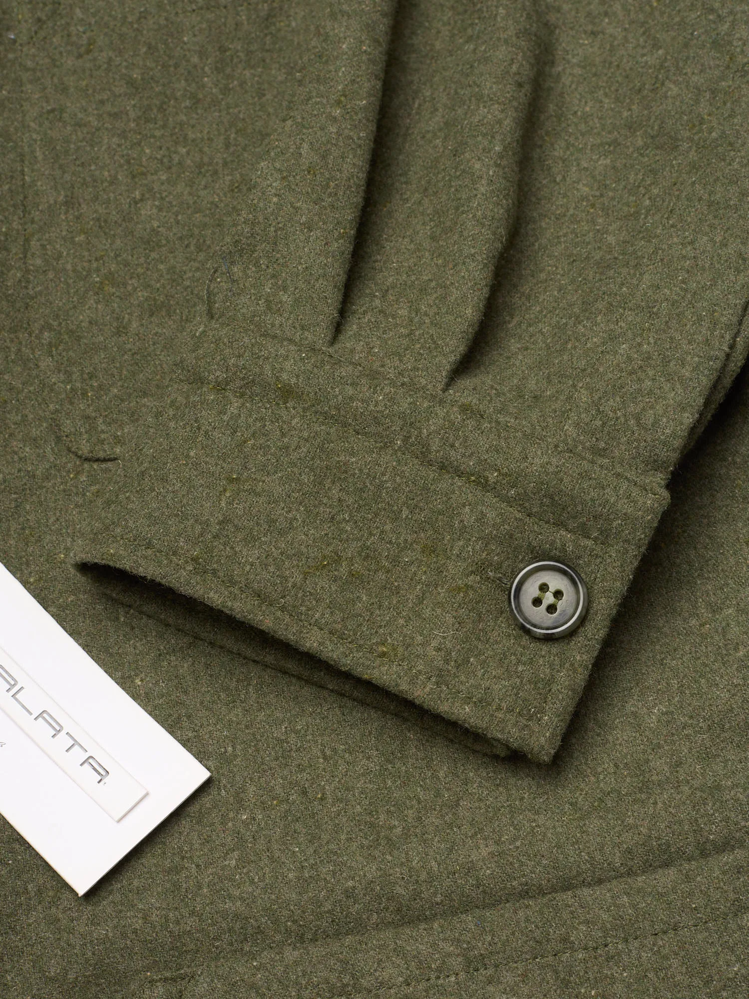 PIETRA SALATA Napoli Chester Green Wool Cashmere Utility Jacket NEW