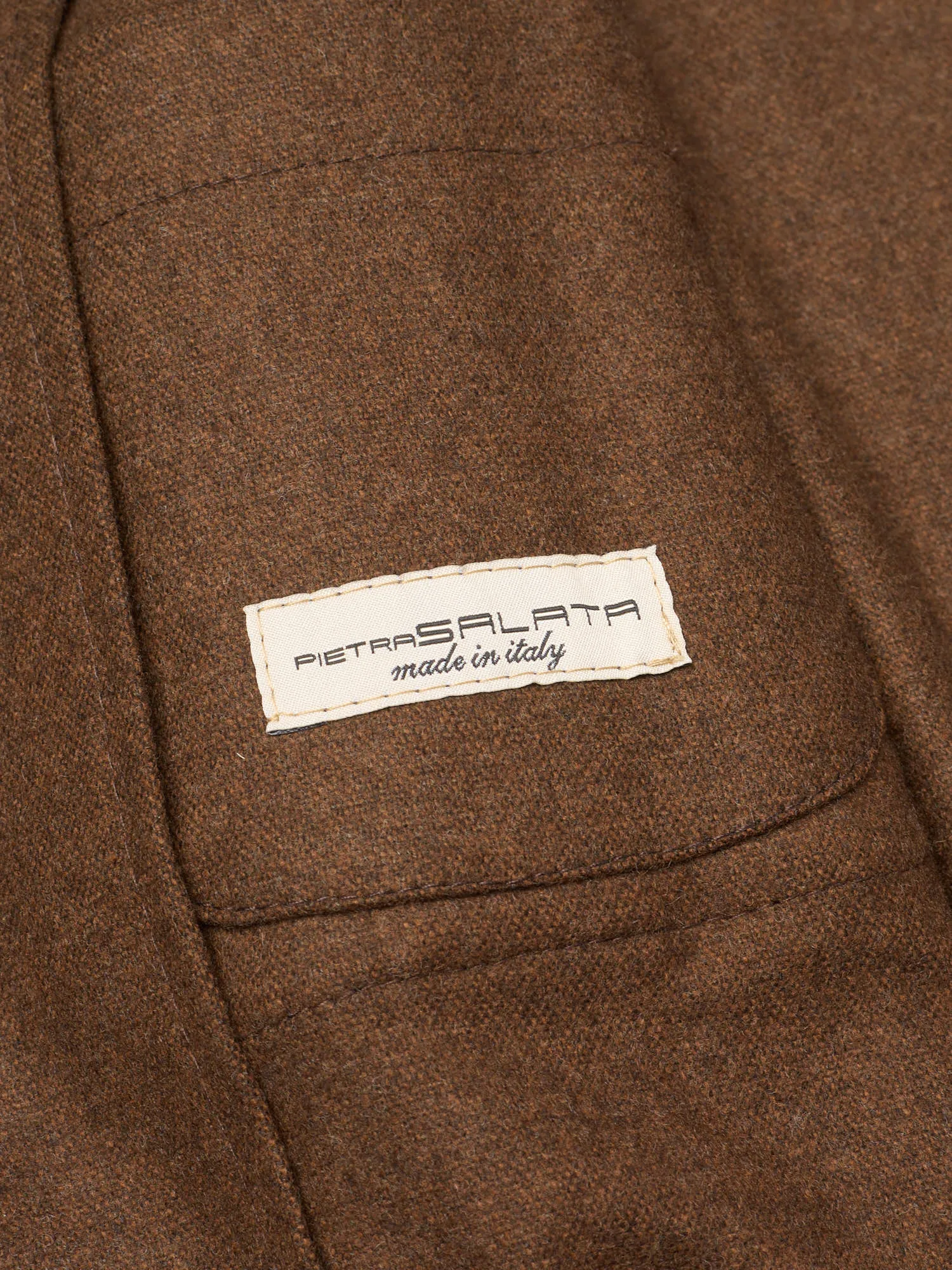 PIETRA SALATA Napoli John Brown Wool Travel Jacket Car Coat NEW XL Slim