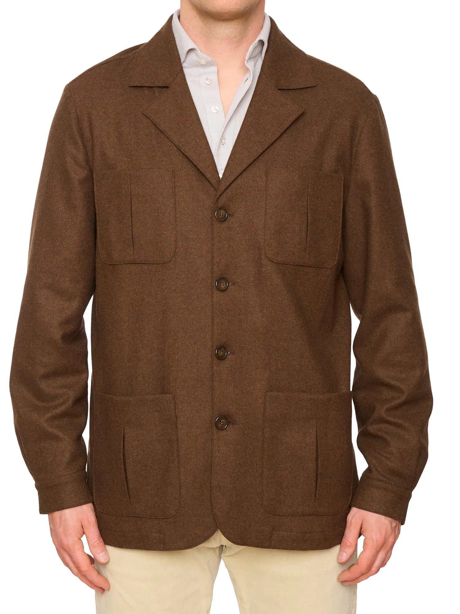 PIETRA SALATA Napoli John Brown Wool Travel Jacket Car Coat NEW XL Slim